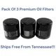 3-Oil Filters for Generac 070185, 070185D, 070185GS, 70185, 70185GS