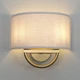 Yosoan 2-Light Wall Sconce Aged Brass Boho Linen Fabric Vanity Fixture