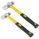 HAKZEON 2 PCS 24 OZ and 32 Ball Peen Hammer Set, Forged Steel Yellow 