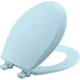 Bemis 500EC 464 Round Toilet Seat Dresden Blue Durable Enameled Wood Easy Clean