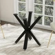 FUSHIAIPTC Metal Table Legs 28 Inch, Artistic Heavy Duty Dining Table Base with 