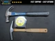 VINTAGE STANLEY 51-110 16OZ CLAW HAMMER UPHOLSTERY TACK 25' TAPE MEASURE
