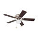 Prominence Home Alvina, 42 Inch Traditional Flush Mount Indoor LED Ceiling Fa...