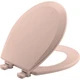 Bemis 500EC 063 Toilet Seat with Easy Clean & Change Round, Venetian Pink 