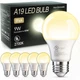 TJOY 6 Pack A19 LED Light Bulbs, 60 Watt Equivalent 6 Pack, 2700k Soft White 