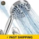 BESAQUO 10 Function High Pressure Handheld Shower Head with Hose BESAQUO 10 Function High Pressure Handheld Shower Head with Hose