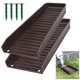 HAHOME 2 Pack Gutter Downspout Extensions, Rain Splash Brown 