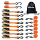 Ratchet Tie Down Straps 1in x 16feet 880LB Working Load TD1001 Orange Kelived