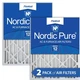 Nordic Pure 20x24x4 (19_3/8 x 23_3/8 x 3_5/8) Pleated MERV 12 Air Filters 2 P...