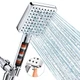 Filtered Shower Head 6 Modes High Pressure Handheld Stainless Steel Hose MakeFit