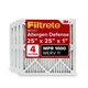 Filtrete 25x25x1 AC Furnace Air Filter, MERV 11, MPR 1000, 25x25x1, White 