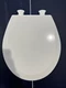 Bemis 500EC 390 Round Enameled Wood Toilet Seat in Cotton White 