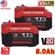 2PACK 20Volt For Craftsman V20 8.0Ah Li-ion Battery CMCB204 CMCB202 CMCB205 20V