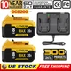 1-4X 20V For DeWalt 20 Volt Max XR 8.0AH Li-Ion Battery/Charger DCB200-2 DCB200