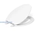 NEW Kohler K-4774-0 #109 Brevia Q2 Elongated Closed-Front Toilet Seat with Quick