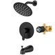 Airuida Shower Faucet Set Tub Spoutbathtub Faucet Set Completeround Rainfall