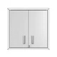 Floating Garage Cabinet 30 Adjustable Shelves Metal White 5GMC-WH Manhattan