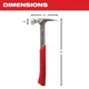 New !Milwaukee 22 oz. Milled Face Framing Hammer, 48-22-9022