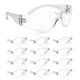 amoolo Clear Safety Glasses Bulk of 24, Protective Eyewear for Men Women, ANS...