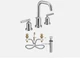 MOEN TV6142 Gibson Two-Handle Widespread Bathroom Faucet- Chrome
