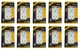 10-PACK Faith 15A GFCI Outlet Slim GFI Receptacle with Wall Plate