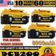 10-1PACK 8.0AH For DeWALT DCB201 20V MAX XR  Lithium-Ion Battery DCB206-2 DCB200