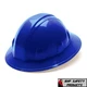 PYRAMEX BLUE FULL BRIM SAFETY HARD HAT WITH 4-PT RATCHET HP24160 CONSTRUCTION