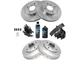 For 2000-2004 Ford Focus Brake Pad Rotor Shoe Drum Kit Front and Rear 64657XCBZ