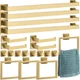 Bathroom Hardware Set 20 Pcs 23.6 Brushed Gold Towel Bar Stainless Steel Gisafai