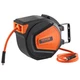 VEVOR Retractable Air Hose Reel, 3/8IN x 50FT Hybrid Air Hose Max 300PSI, Air...