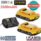 For DeWalt 18VOLT Max 3500mAH Lithium-Ion Battery+Charger DCB206,DCB200-2,DCB200