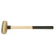 AMERICAN HAMMER AM08BZWG Sledge Hammer,1/2 lb.,10 In,Hickory 21YU25