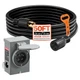 VEVOR 30 Amp Generator Cord and Power Inlet Box 50FT NEMA L14-30P L14-30R SJTW