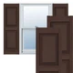 Panel Shutters Raised 14.75 W x 75 H Federal Brown LP2S14X07500FB Vinyl Ekena