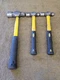 3 KAL Nupla Tool Ball Peen Pein 12/24 oz Hammer