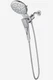 Moen 220C3 Verso 8-Function 7&rdquo; Round Shower Spray Head with Handshower - Chrome