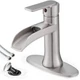 HOIGY Waterfall Faucet Single Handle Brushed Nickel