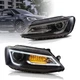 Customized LED Headlights with DRL Sequential Turn Signal for 11-18 VW JETTA MK6