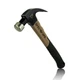 Fiberglass Hammer Smooth Face Curved Claw Shock Absorbing Grip 20 oz