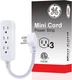 GE 3-Outlet Power Strip Surge Protector 5 Inch Braided Extension Cord with Multi
