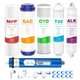 SimPure SP5-RO75 6-Stage 75 GPD Reverse Osmosis RO Replacement Filter Set Alkali