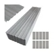 NeatiEase 10 Pcs Metal Roofing Panels, 8.1 Feet Corrugated Galvanized Roofing...