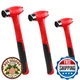 C&T 3pc Ball Peen Hammer Set 16oz 32oz 48oz Fiberglass Handle Forged Steel