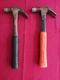 TWO (2) CRAFTSMAN 16oz CLAW HAMMERS 3825 & ???? SOLID STEEL HANDLES MADE IN USA.