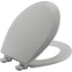 Bemis 500EC-162 Round Enameled Wood Toilet Seat in Silver