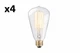 4 x Globe Electric 60W Vintage Edison S-Type Clear Glass Dimmable Incandescent L