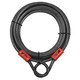 BV 30FT Security Steel Cable with Loops, Flex Cable, Lock Cable 3/8 Inch, for