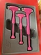 Snap-on Tools 3pc ELECTRIC PINK Dead Blow Ball Peen Hammer Set