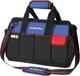 WORKPRO Tool Bag, 18 Inch Bag with Waterproof Molded Base, Blue&Black 