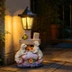 Dog Solar Statue Garden Lantern Light Outdoor Decoration 15.7 H ZYL1-004 ZYLiWoo